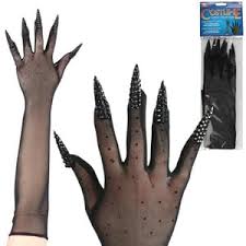 Fishnet Gloves With Fingernails