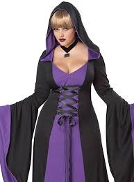 Deluxe Hooded Purple Robe - Plus Size