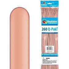 260Q Qualatex Balloons- Rose Gold