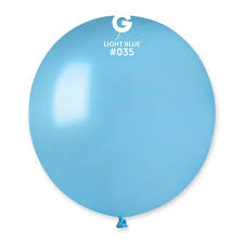 Light Blue Metallic Gemar Latex Balloons- #035