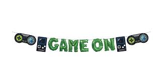 Gamer Birthday Balloon Streamer Banner