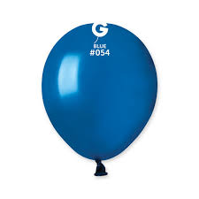 Dark Blue Metallic Gemar Latex Balloons- #054