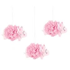 Pink Elephant Hanging Tissue Decor