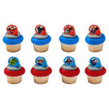 Avengers Cupcake Rings