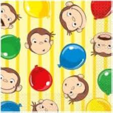 Curious George Luncheon Napkins