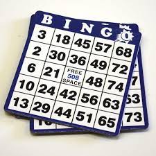 Blue Bingo Card