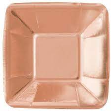 Rose Gold Metallic 5" Appetizer Plate
