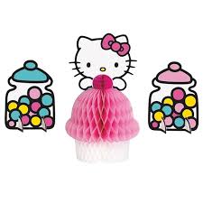 Hello Kitty Honeycomb Centerpiece Set