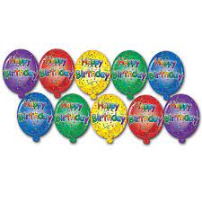 Birthday Balloon Mini Cutouts