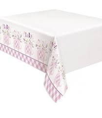 Pink Elephant Plastic Table Cover