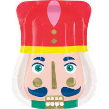 Vibrant Christmas Nutcracker Plates