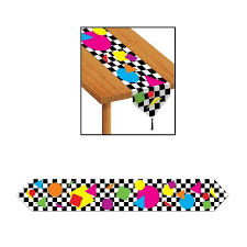 80's Party Table Runner