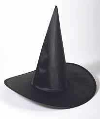 Black Satin Witch Hat