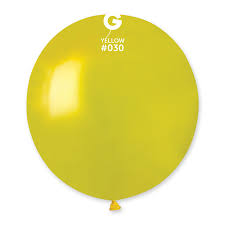 Metallic Yellow Gemar Latex Balloons- #030