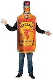 Adult Fire Ball Bottle Costume