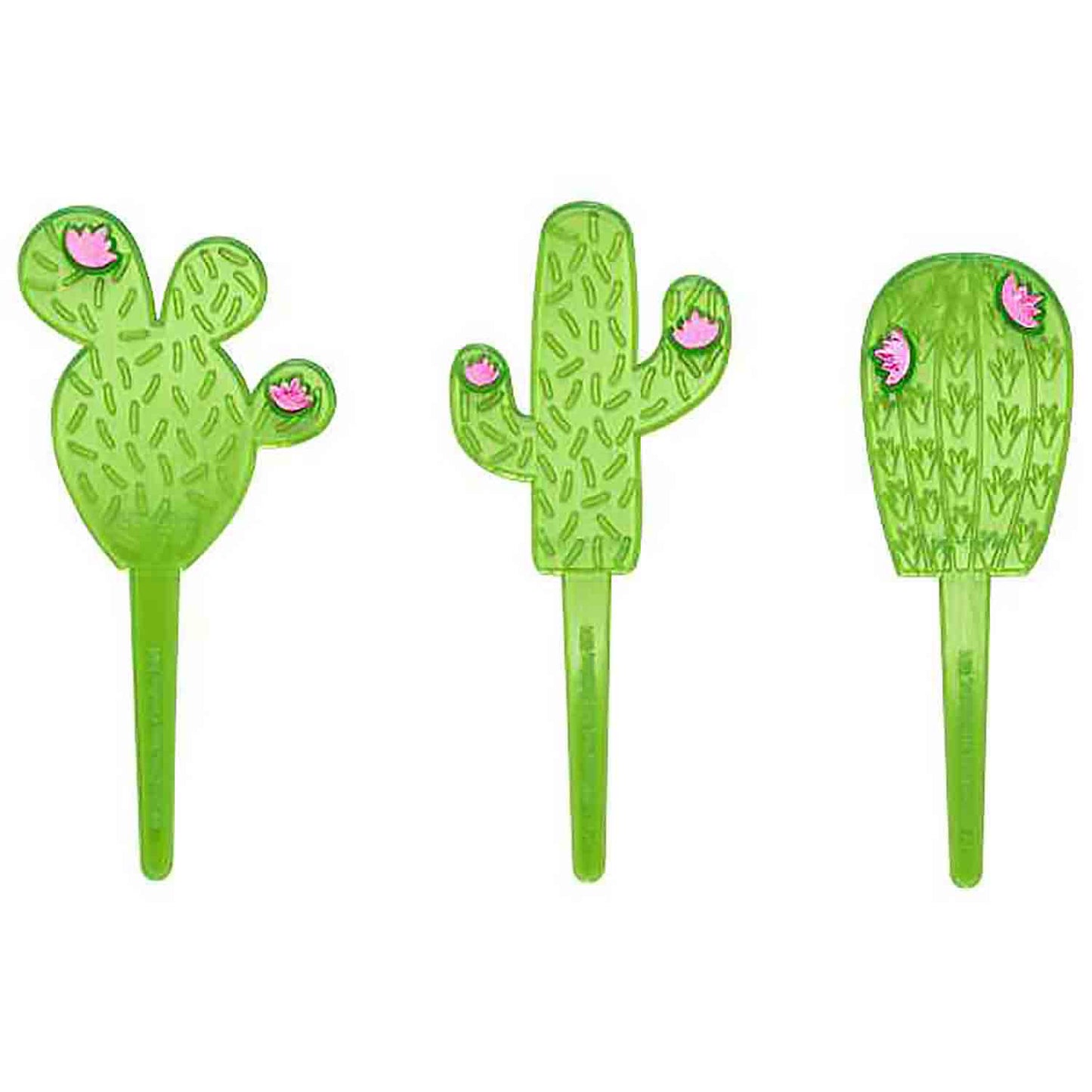 CACTUS CUPCAKE PICKS 12PCS