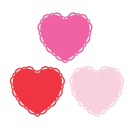 Paper Heart Shaped Placemats