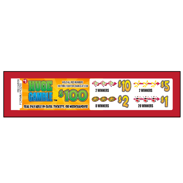 HUGE GAMBLE PULL TAB 250 TICKETS