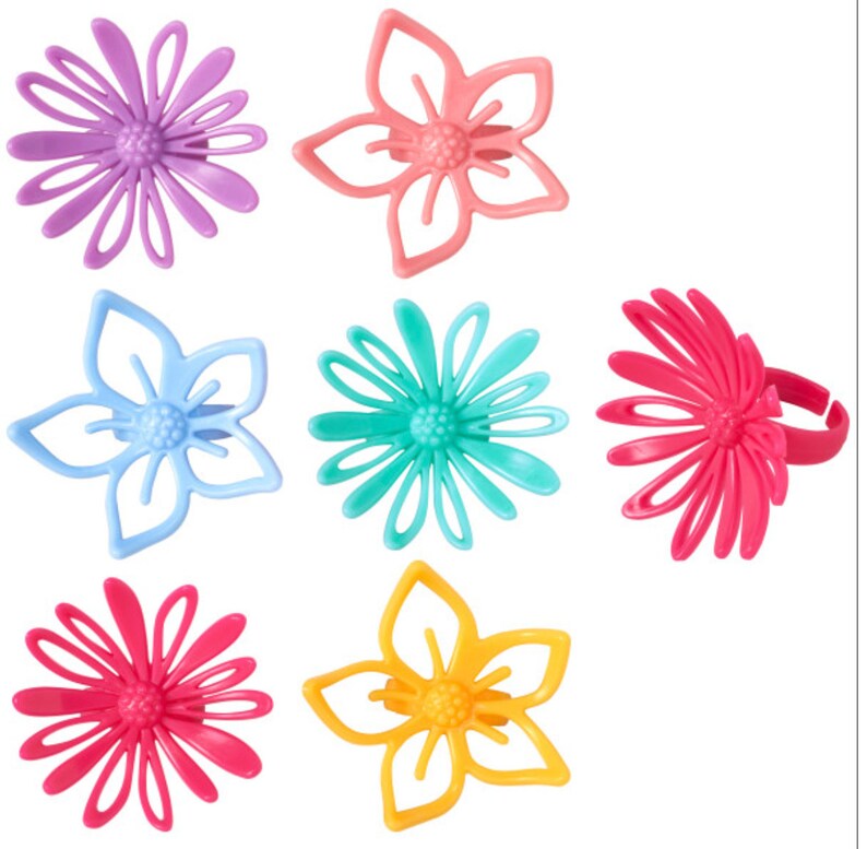 SPRING FLOWER CUPCAKE RINGS 12PCS