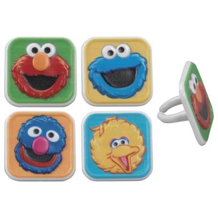 Sesame Street Cupcake Rings - 12ct.