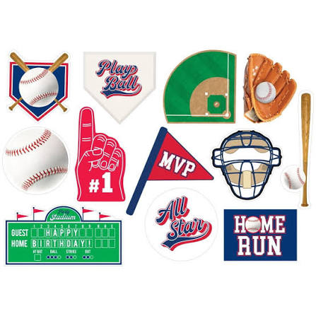 Value Pack Baseball Cutouts - 12ct.