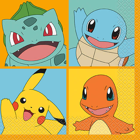Pokemon Luncheon Napkins