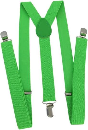 Bright Green Suspenders