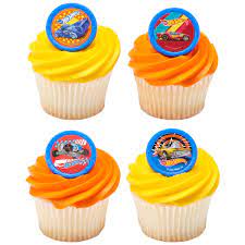 Hot Wheels Cupcake Rings