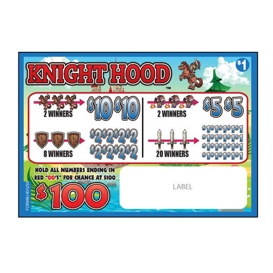 KIGHTHOOD PULL TAB 250 TICKETS