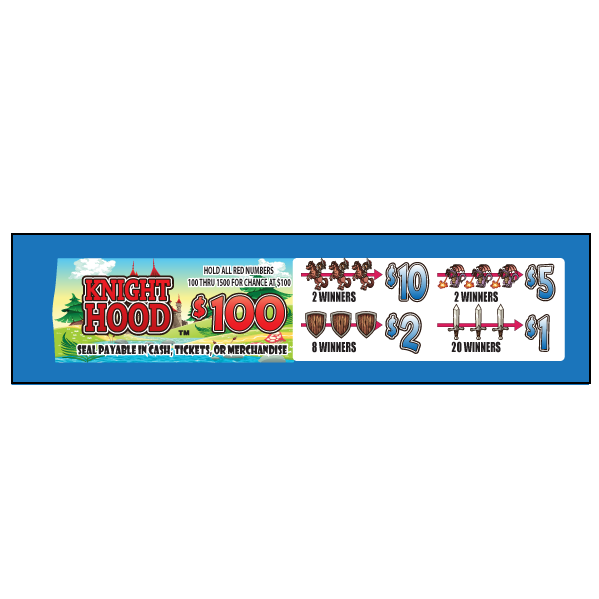 KIGHTHOOD PULL TAB 250 TICKETS
