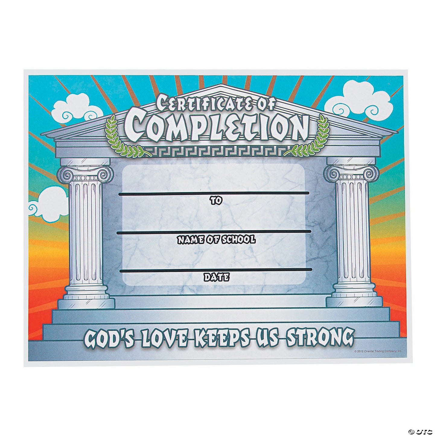 Pillar of Strength Certificates