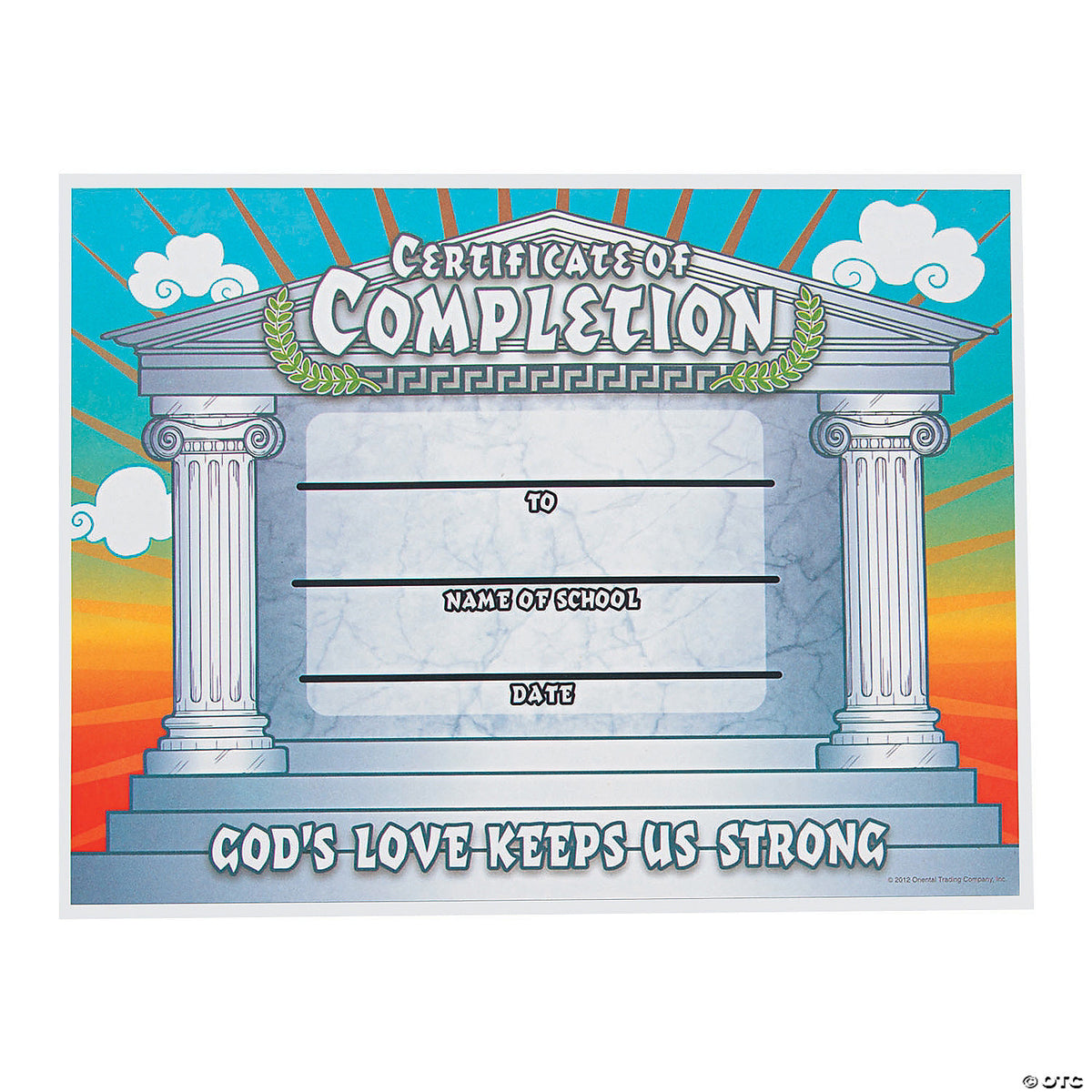 Pillar of Strength Certificates HornerNovelty