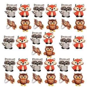 WOODLAND ANIMALS CUPCAKE RINGS 12PCS