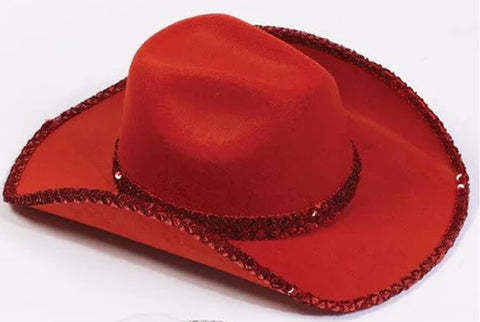 Red Sequin Cowboy Hat
