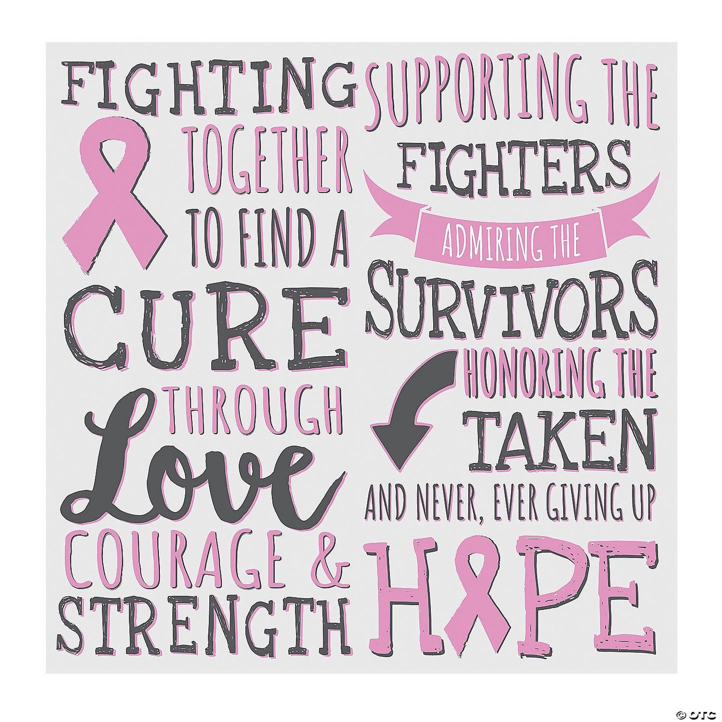 Pink Ribbon Selfie Backdrop