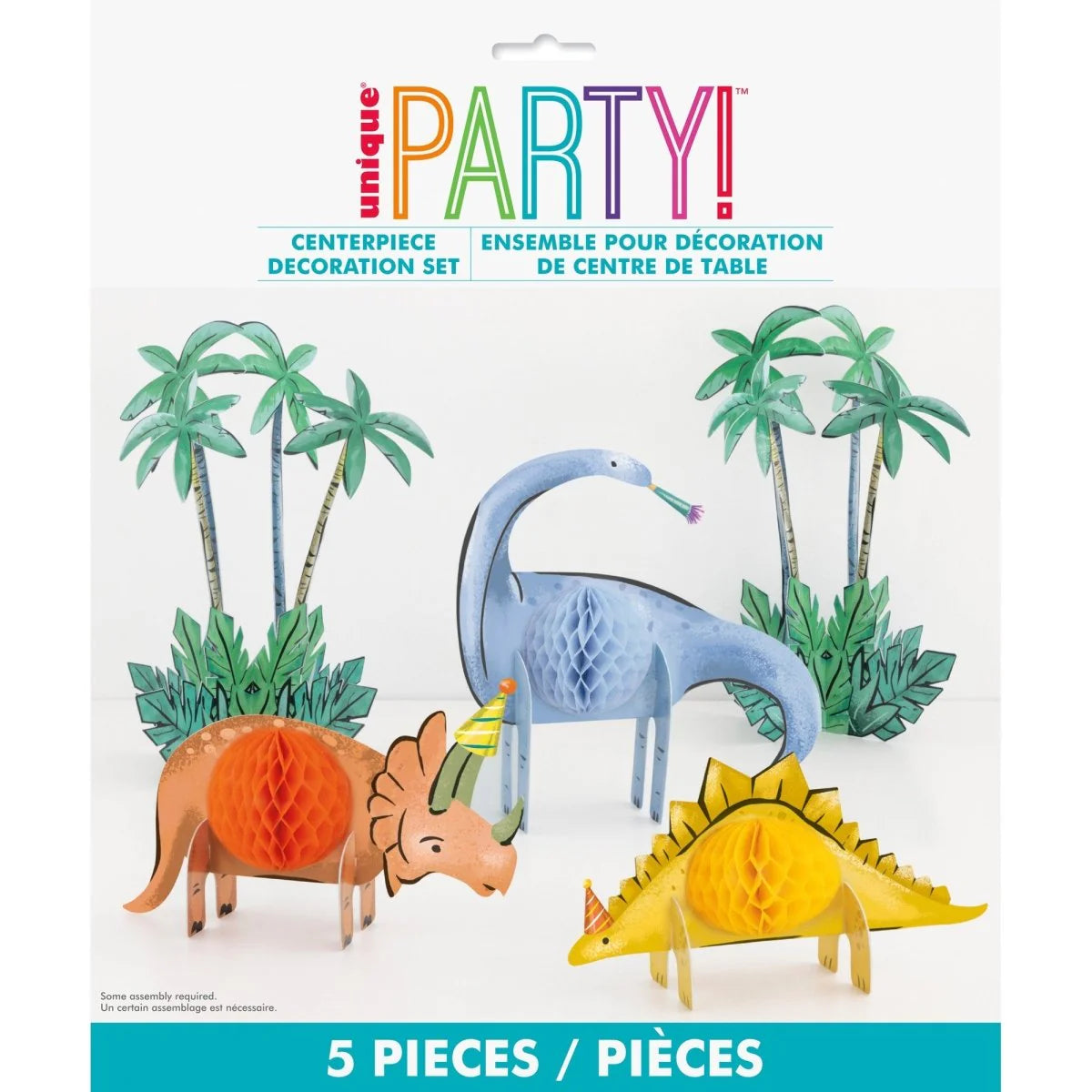 5 Piece Dino Table Decoration Kit