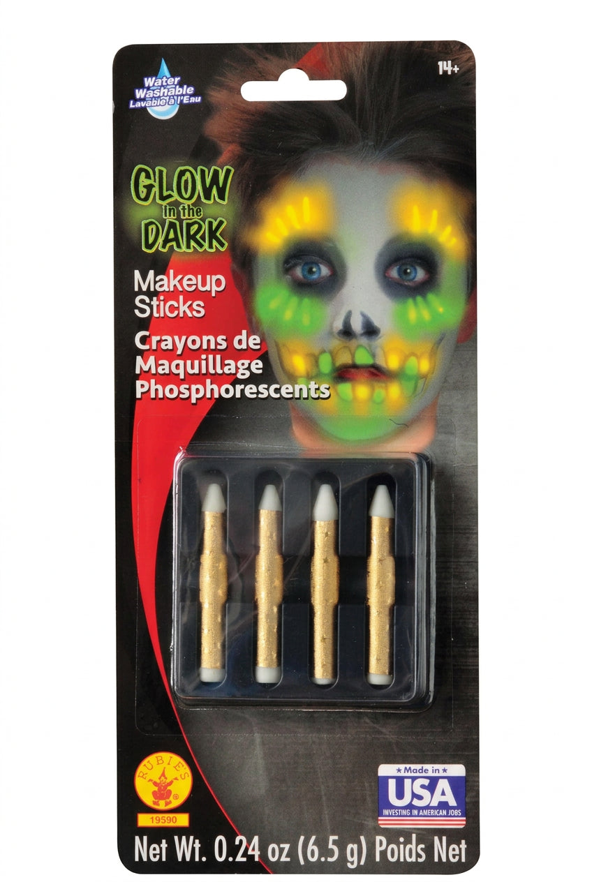 Glow in the Dark Make Up Sticks - 4ct.