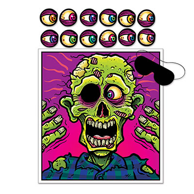 Pin the Eyeball on the Zombie Game