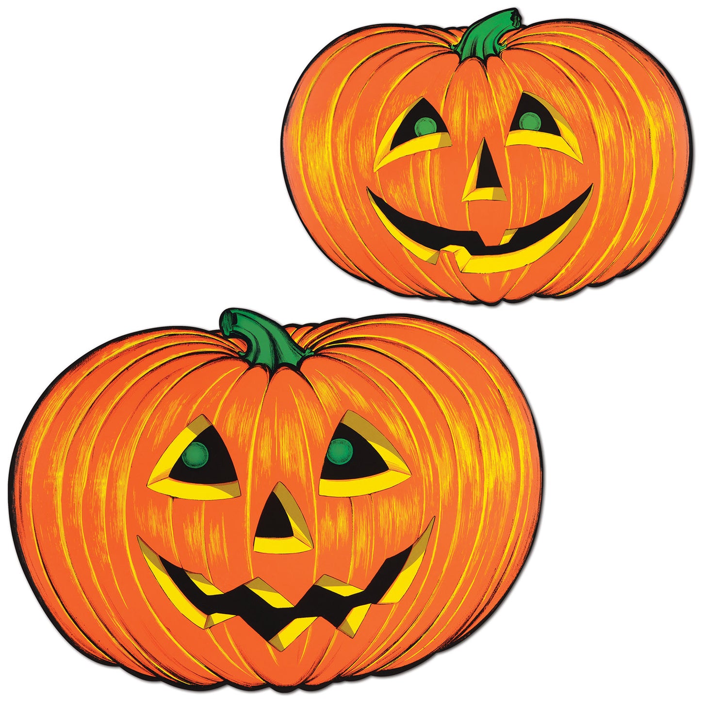 CUTOUT - JACK O LANTERN FACES, 25"