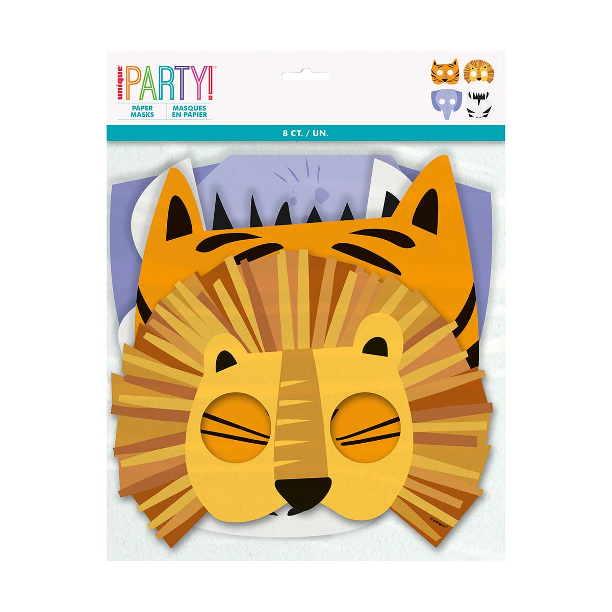 Safari Animal Paper Masks