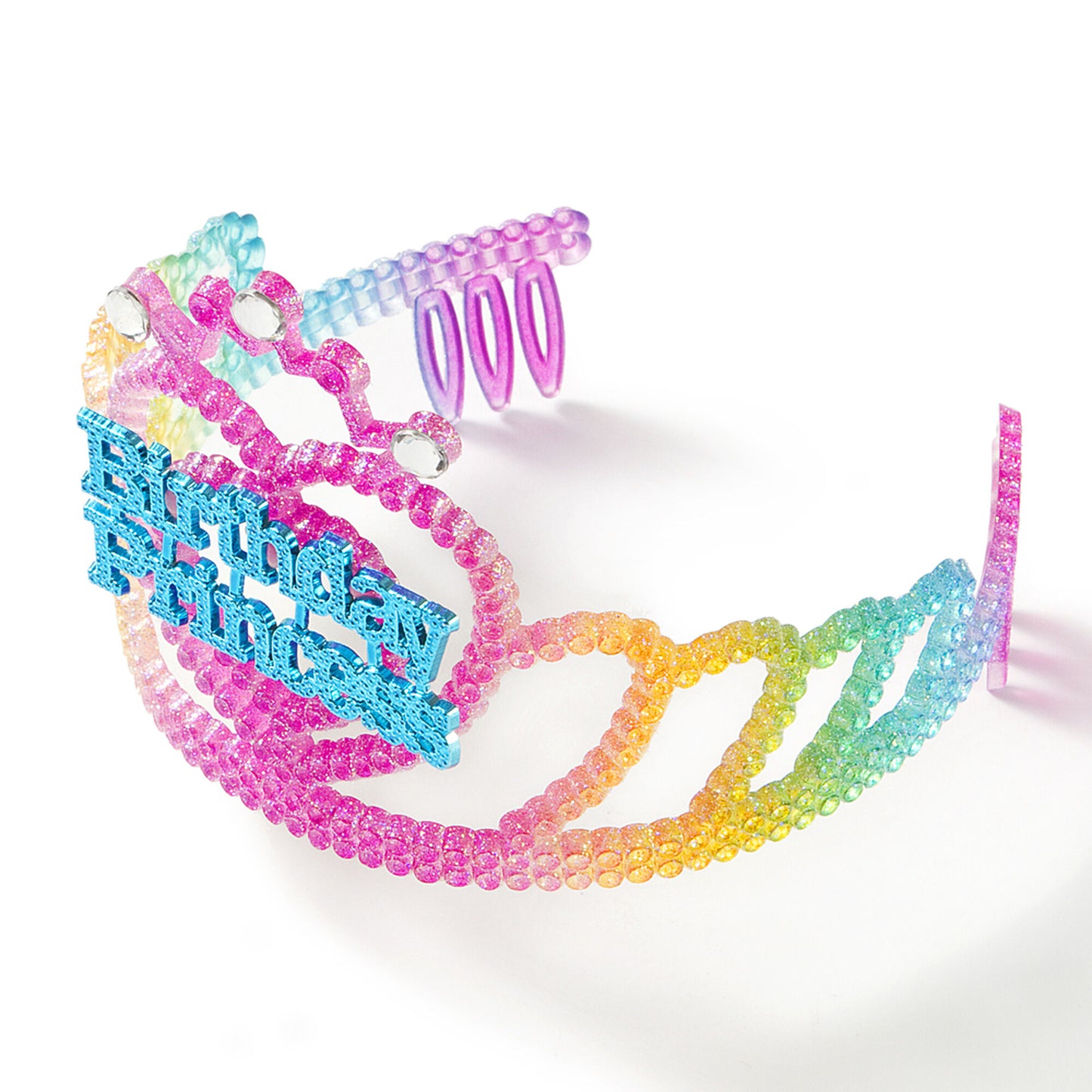 Birthday Princess Glitter Rainbow Tiara