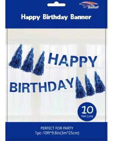 ROYAL BLUE HAPPY BIRTHDAY BANNER
