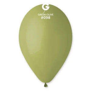 #098 OLIVE GREEN GEMAR LATEX BALLOON