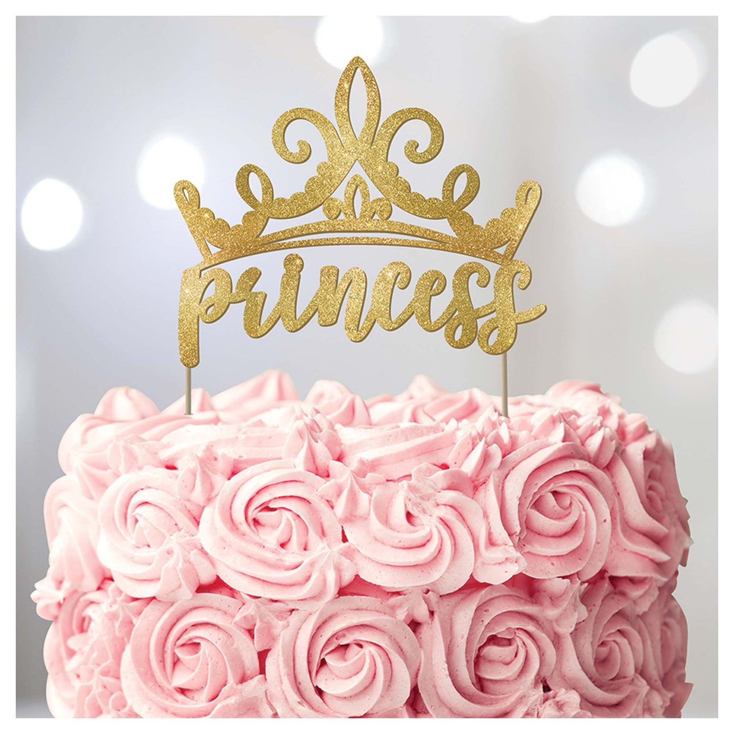 DISNEY PRINCESS GLITTER CAKE PICK
