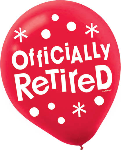 OFFICIALLY RETIRED 12" LATEX BALLOONS