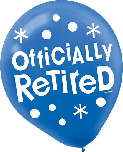 OFFICIALLY RETIRED 12" LATEX BALLOONS