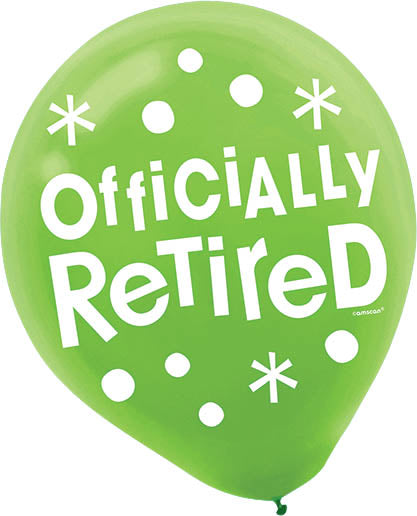OFFICIALLY RETIRED 12" LATEX BALLOONS