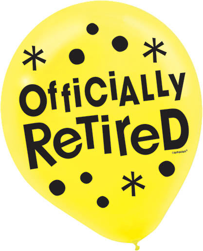 OFFICIALLY RETIRED 12" LATEX BALLOONS