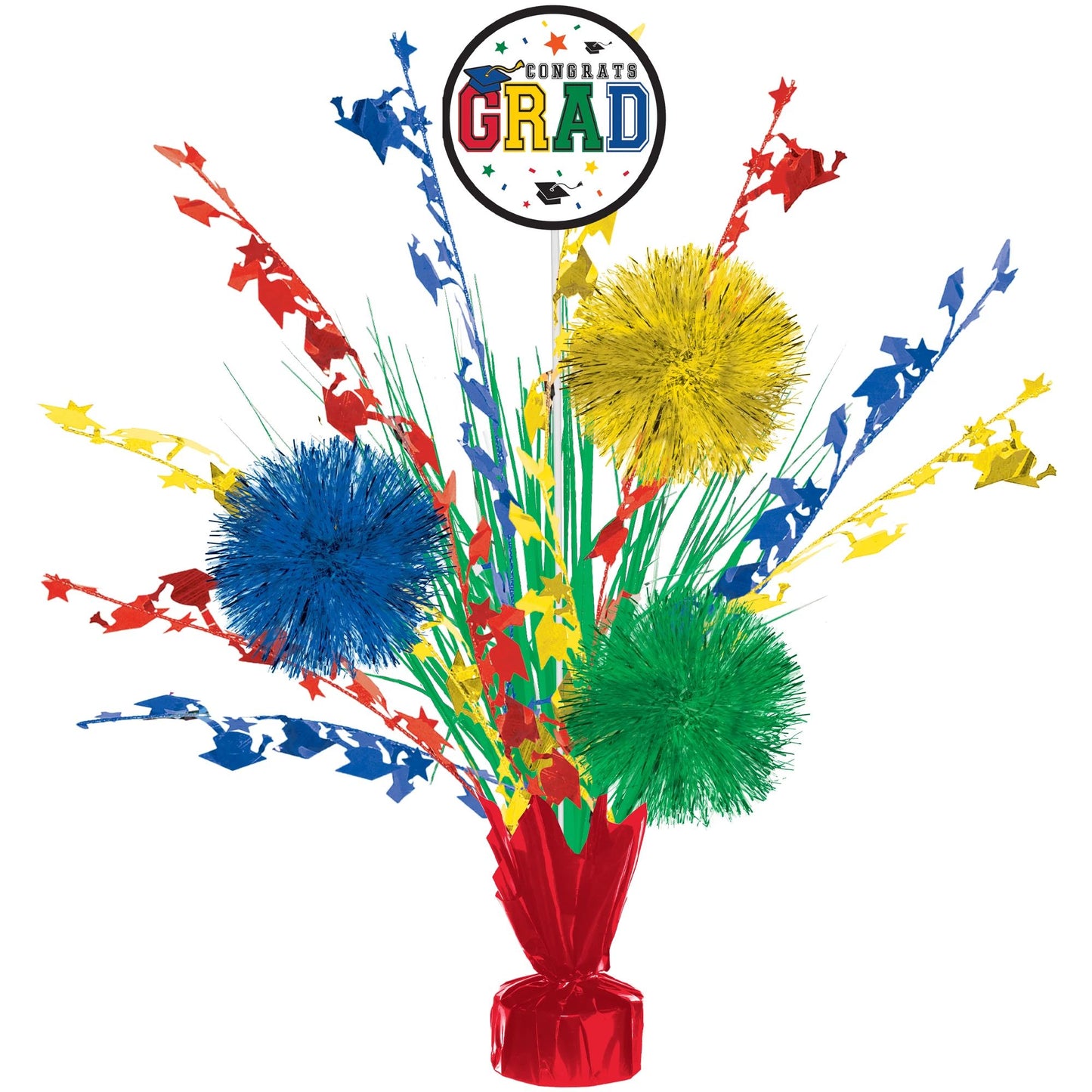 Multicolored Graduation Centerpiece
