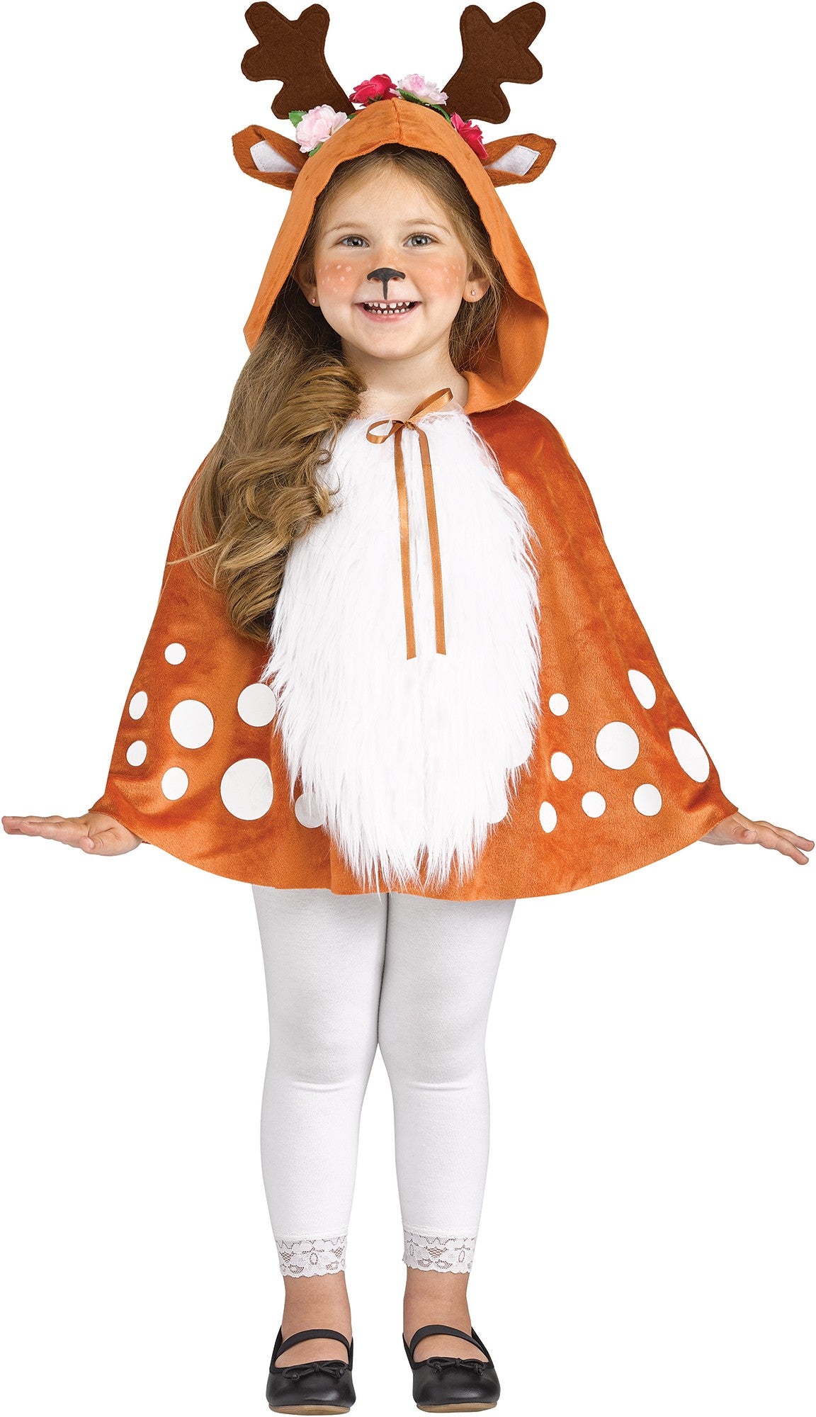 DEER HOODED CAPE TODDLER COSTUME